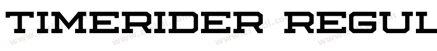 Timerider Regular字体转换